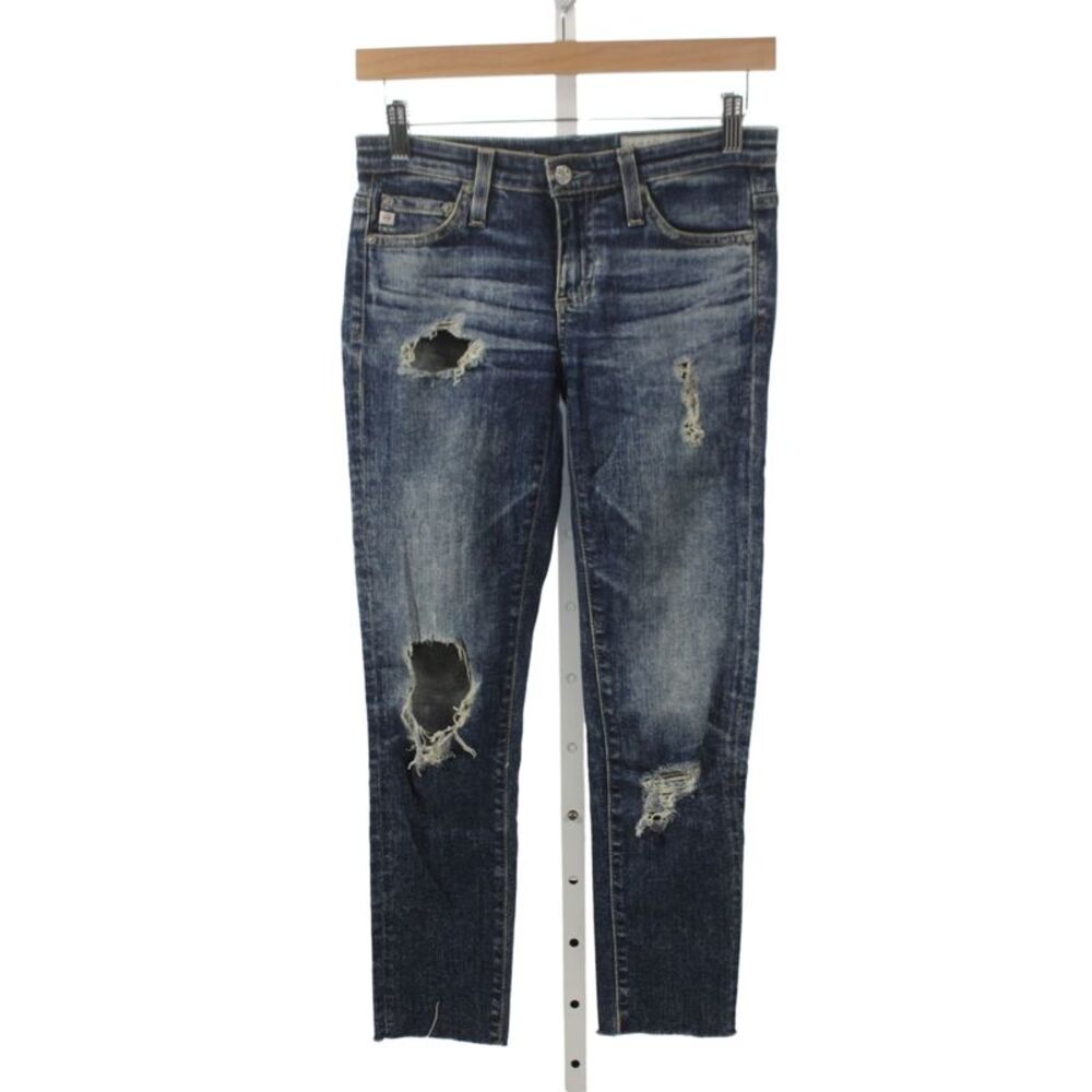 AG-ED Denim Womens Ankle Jeans Blue Mid Rise 26 Inseam Cotton Blend Size 25